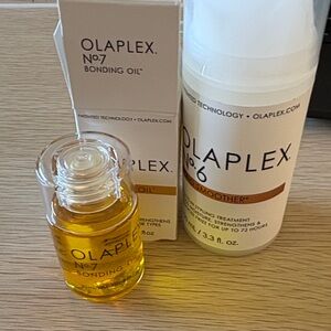 OLAPLEX No.7 Bonding Oil and No.6 Bond Smoother Duo